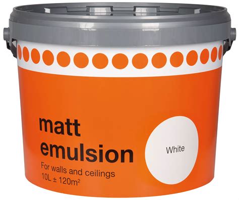 white matt emulsion paint 10l.